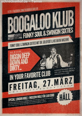 Boogaloo Klub Werbeplakat