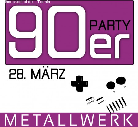 90er - Die Neunziger Party Werbeplakat