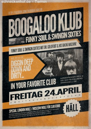 Boogaloo Klub Werbeplakat