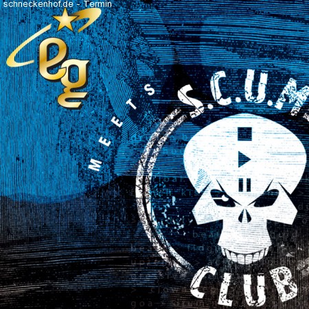 eg meets S.C.U.M. Club Werbeplakat