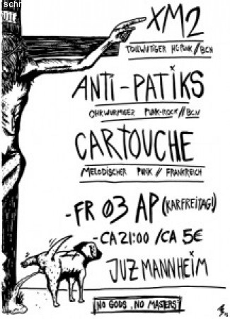 X2 & Cartouche ,Punk Aus Esp & F Werbeplakat