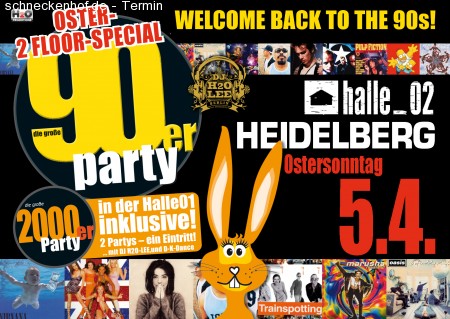 90er Party & 2000er Party Werbeplakat