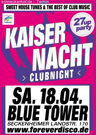 Kaisernacht Clubnight Werbeplakat