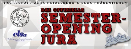 Semesteropening Jura Werbeplakat