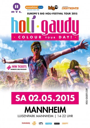 Holi Gaudy Mannheim Werbeplakat