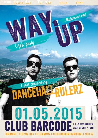 WAY UP - we party the Jamaican way Werbeplakat