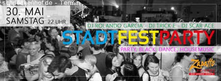 Stadtfestparty @ Zapatto Werbeplakat