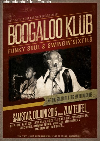 Boogaloo Klub Werbeplakat