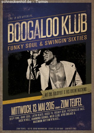 Boogaloo Klub Werbeplakat