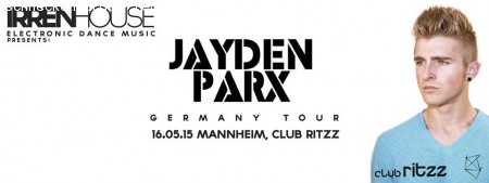 Irrenhouse pres. Jayden Parx // Club Rit Werbeplakat