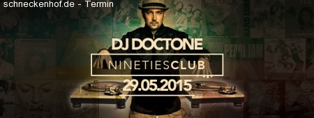 Neunzigerclub mit Dj Doc Tone Werbeplakat