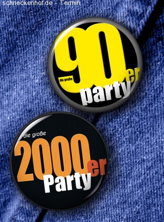 90er Party & 2000er Party Werbeplakat