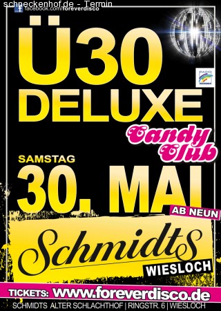 Ü30 Deluxe & Candy Club Werbeplakat