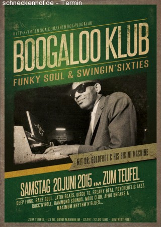 Boogaloo Klub Werbeplakat