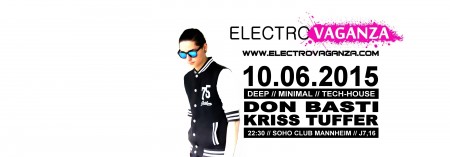 Electrovaganza • Don Basti in the Mix Werbeplakat