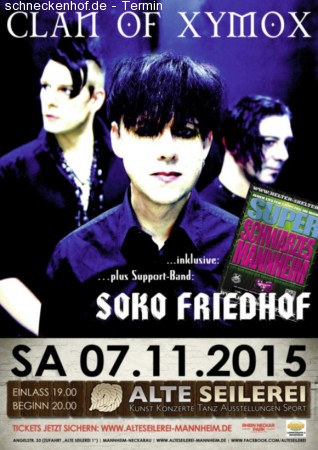 Clan Of Xymox + Soko +++ Friedhof Werbeplakat