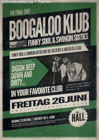 Boogaloo Klub Werbeplakat