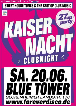 Kaisernacht Clubnight Werbeplakat