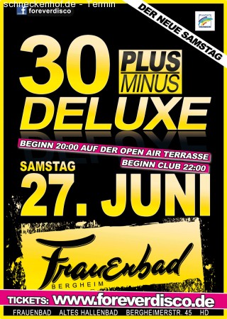 30 Plus Minus Deluxe | Der Neue Samstag Werbeplakat