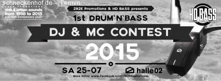 HD BASS: 1st Drum´n´Bass DJ&MC Contest Werbeplakat