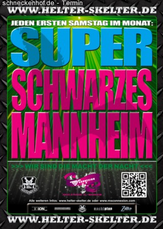 Super Schwarzes Mannheim Werbeplakat