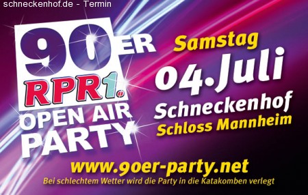 RPR1. 90er Open Air Party Werbeplakat