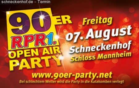 RPR1. 90er Open Air Party Werbeplakat