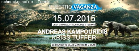 Electrovaganza • Andreas Kampouridis Werbeplakat