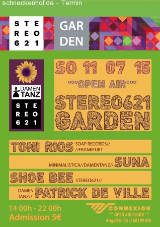 Stereo621 Garden pres. Toni Rios Werbeplakat