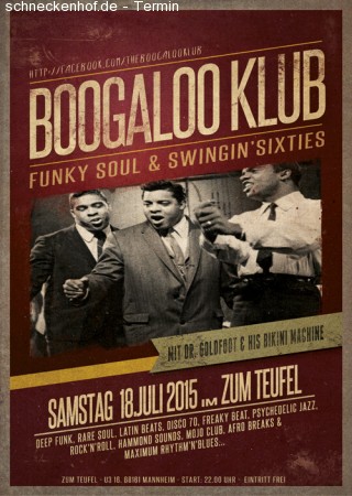 Boogaloo Klub Werbeplakat