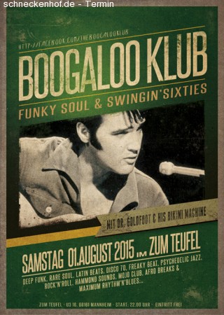 Boogaloo Klub Werbeplakat