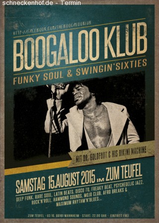 Boogaloo Klub Werbeplakat