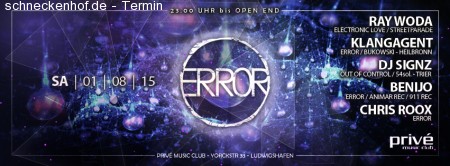 Error - Underground Techno Werbeplakat