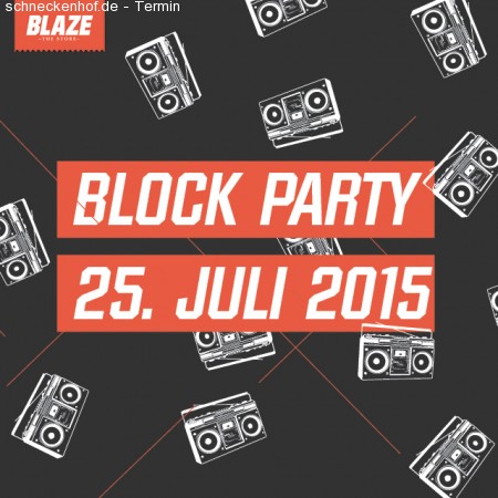 Blaze Block Party Werbeplakat