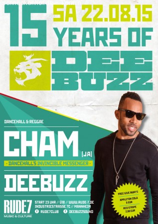 Cham Aka Baby Cham - 15 Years of DeeBuzz Werbeplakat