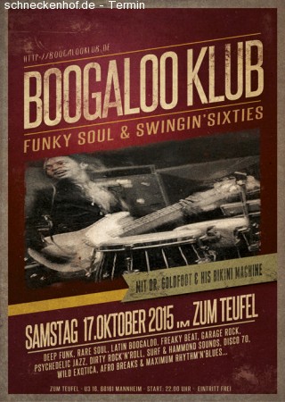 Boogaloo Klub Werbeplakat