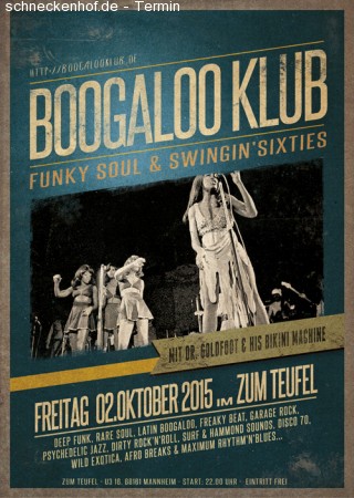 Boogaloo Klub Werbeplakat