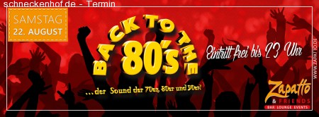 Back to the 80´s Werbeplakat