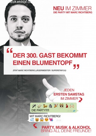 DIE Party mit Marc Richtberg Werbeplakat