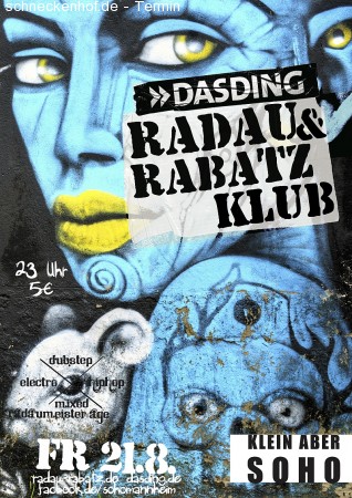 Radau & Rabatz Werbeplakat