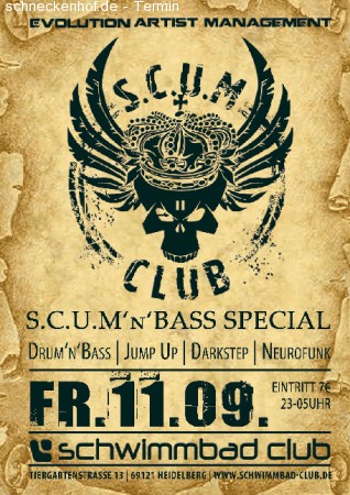 S.C.U.M:'n'BASS Werbeplakat