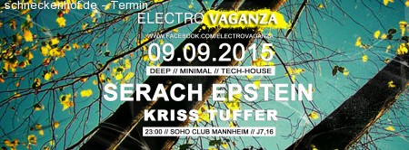 Electrovaganza • Serach Epstein Werbeplakat