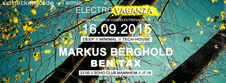 Electrovaganza • Markus Berghold Werbeplakat