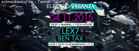 Electrovaganza • LEX7 in the Mix Werbeplakat