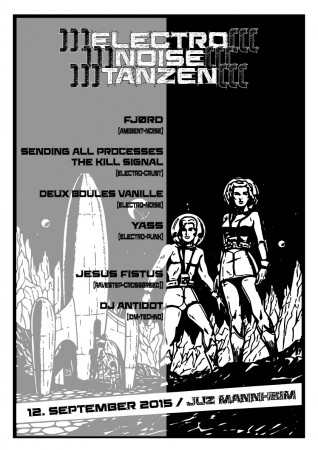 Electro Noise Tanzen Werbeplakat