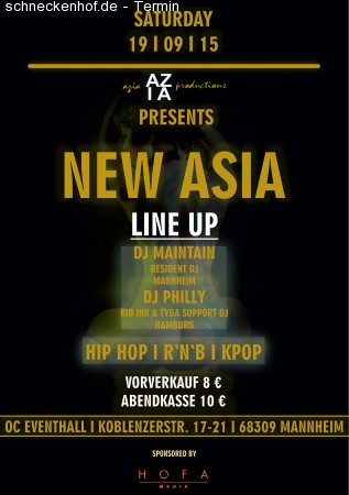 New Asia Party Werbeplakat