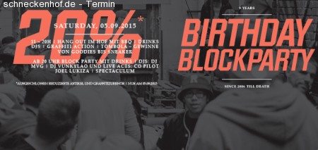 Blaze Birthday Block Party Werbeplakat