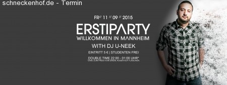 Erstiparty - Willkommen In Mannheim Werbeplakat