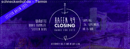 Hafen 49 Closing Werbeplakat