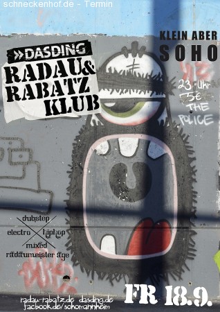 Radau & Rabatz Werbeplakat